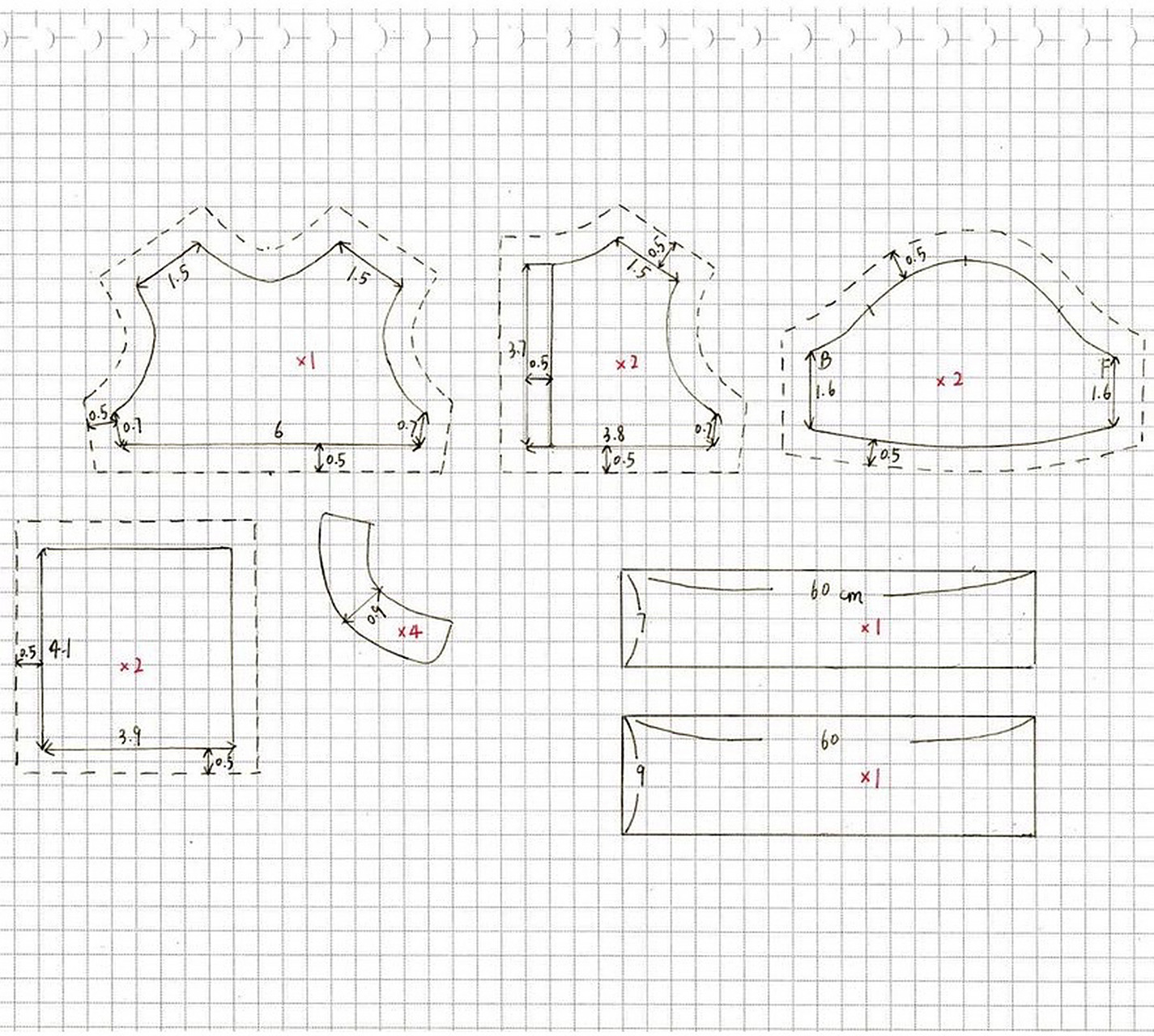外国设计师设计的blythe娃衣图纸 分享灵感和创意 #娃娃控