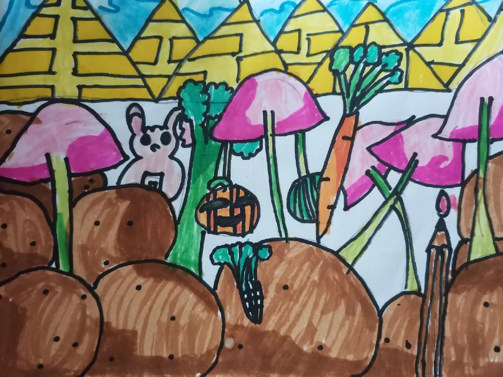 《这个地方有点怪》 湘教版四年级上册美术