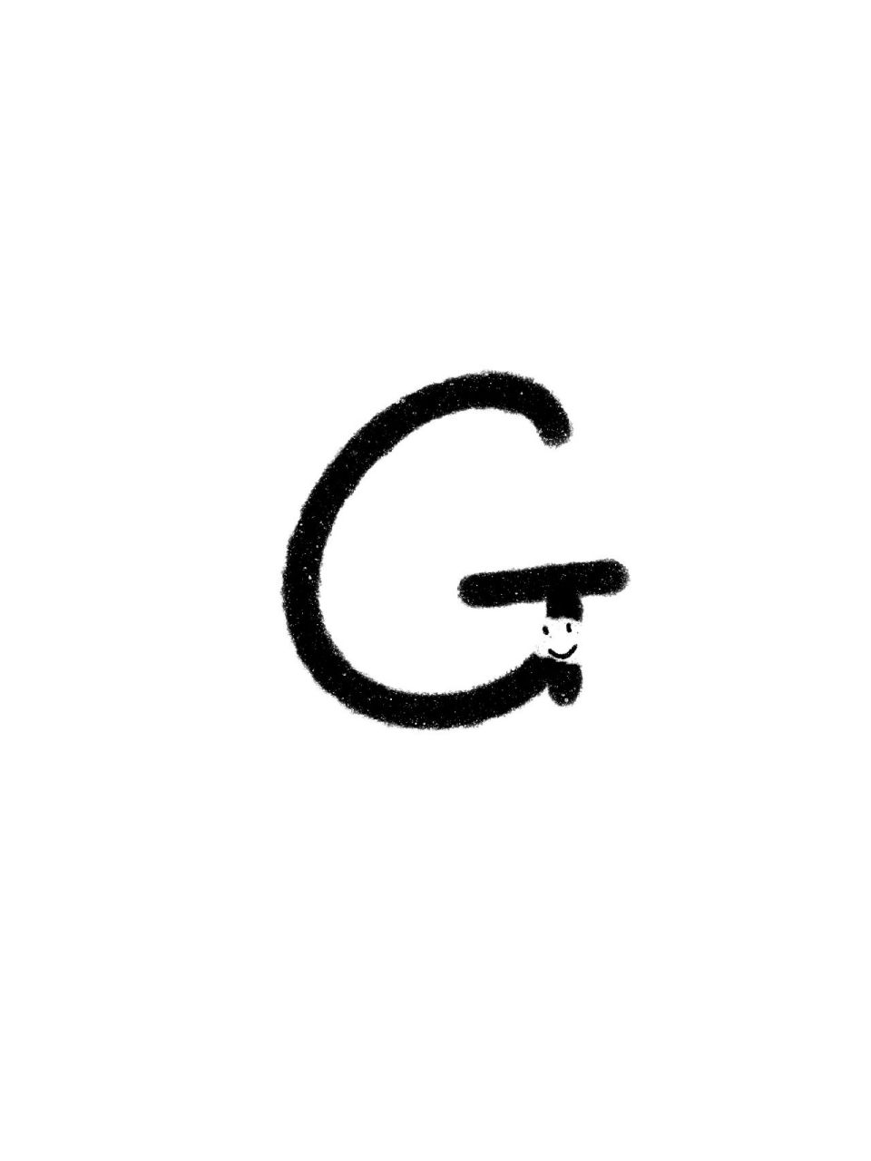 字母g96情侣头像 黑白系列,简简单单,可可爱爱g字母头像 	 简约手写