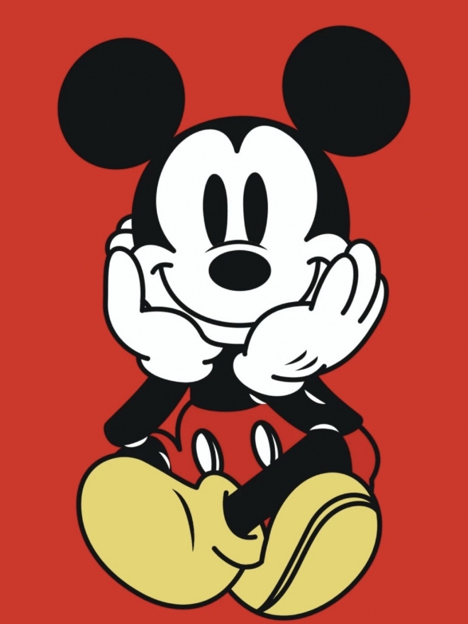 米老鼠手绘(附原图) 米老鼠手绘,最后一张原图,色号已标记,仅供参考.