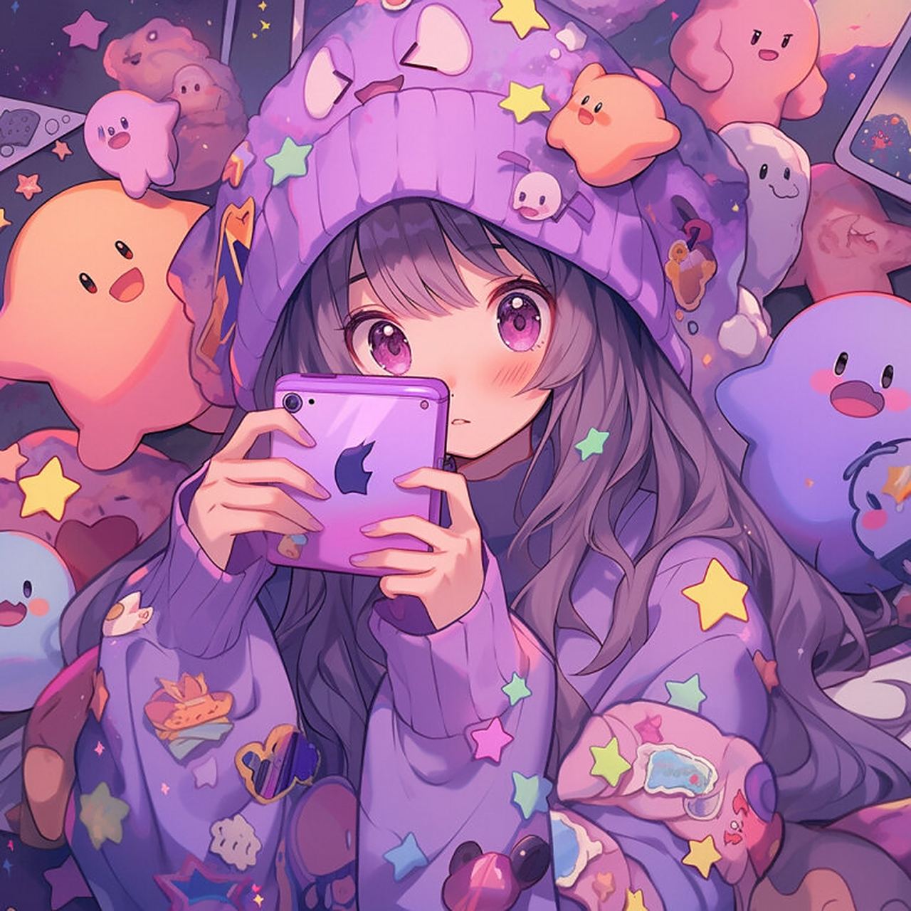 96多巴胺闺蜜头像98紫色篇 大家好,我是野生的ai训练师一枚.