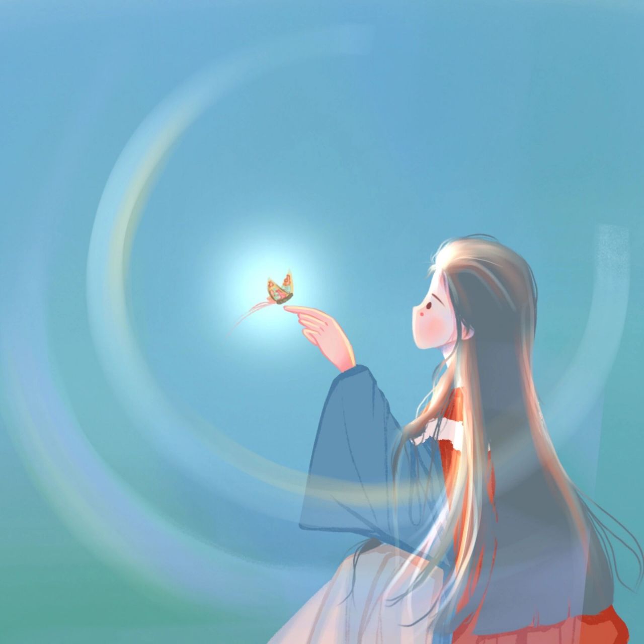神明|情侣头像 我不信神,却希望我能被神眷顾 原图可自取,可约稿
