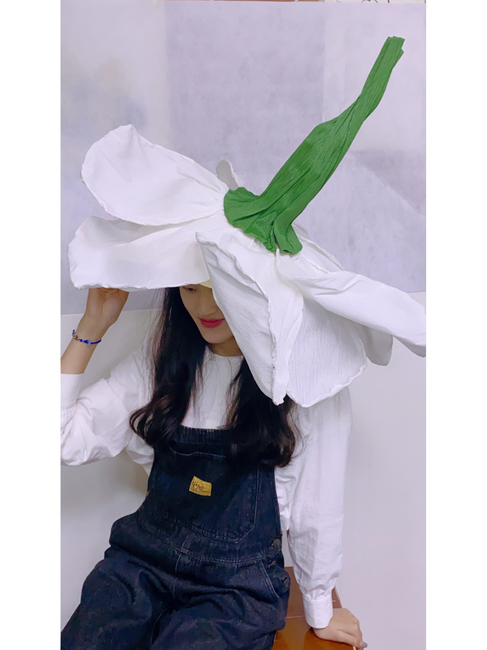 手工帽子|纸艺花|头饰|纸装 小学生每年一度的纸装秀 做了一部分的