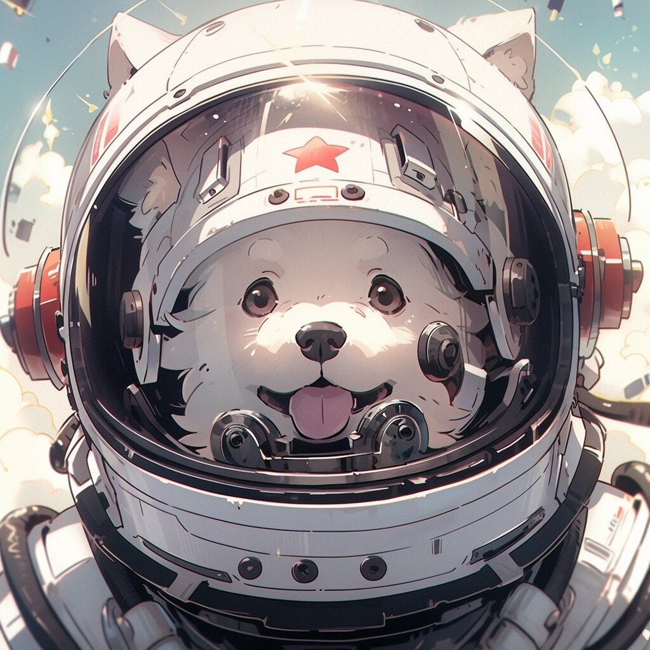 一组适合快乐修狗的太空西高地头像 太空修狗传递快乐~欢迎取用
