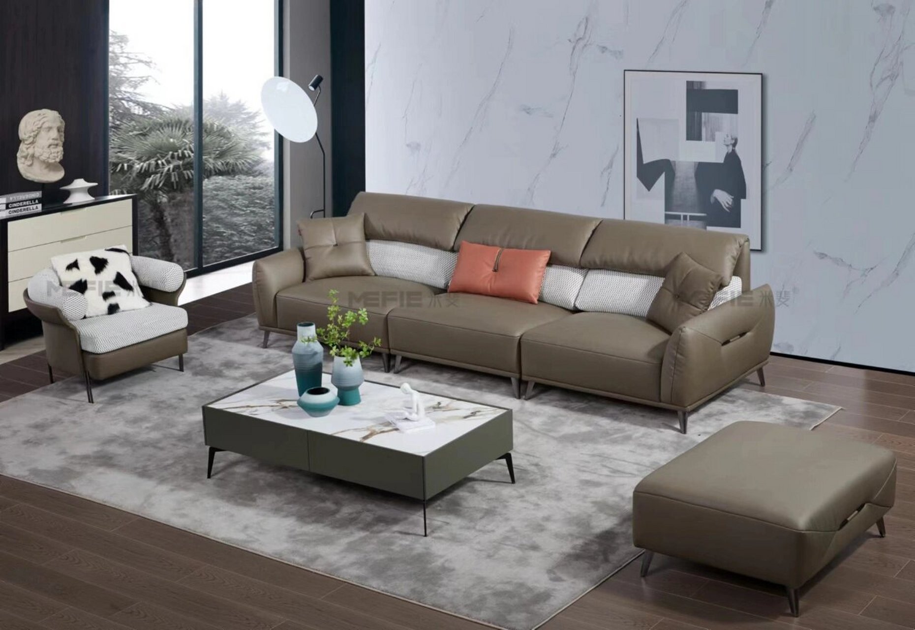 mefie 米斐家居 略微带着灰度的色彩低调又高级 跨越的古董白 缓解