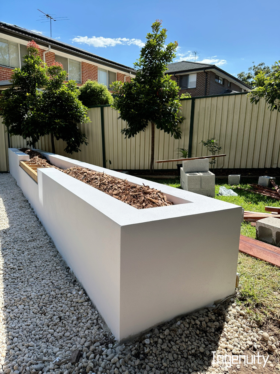 接上一篇～ 高颜值种植池含施工步骤～ 5天的活～ 活虽小,但是每步都