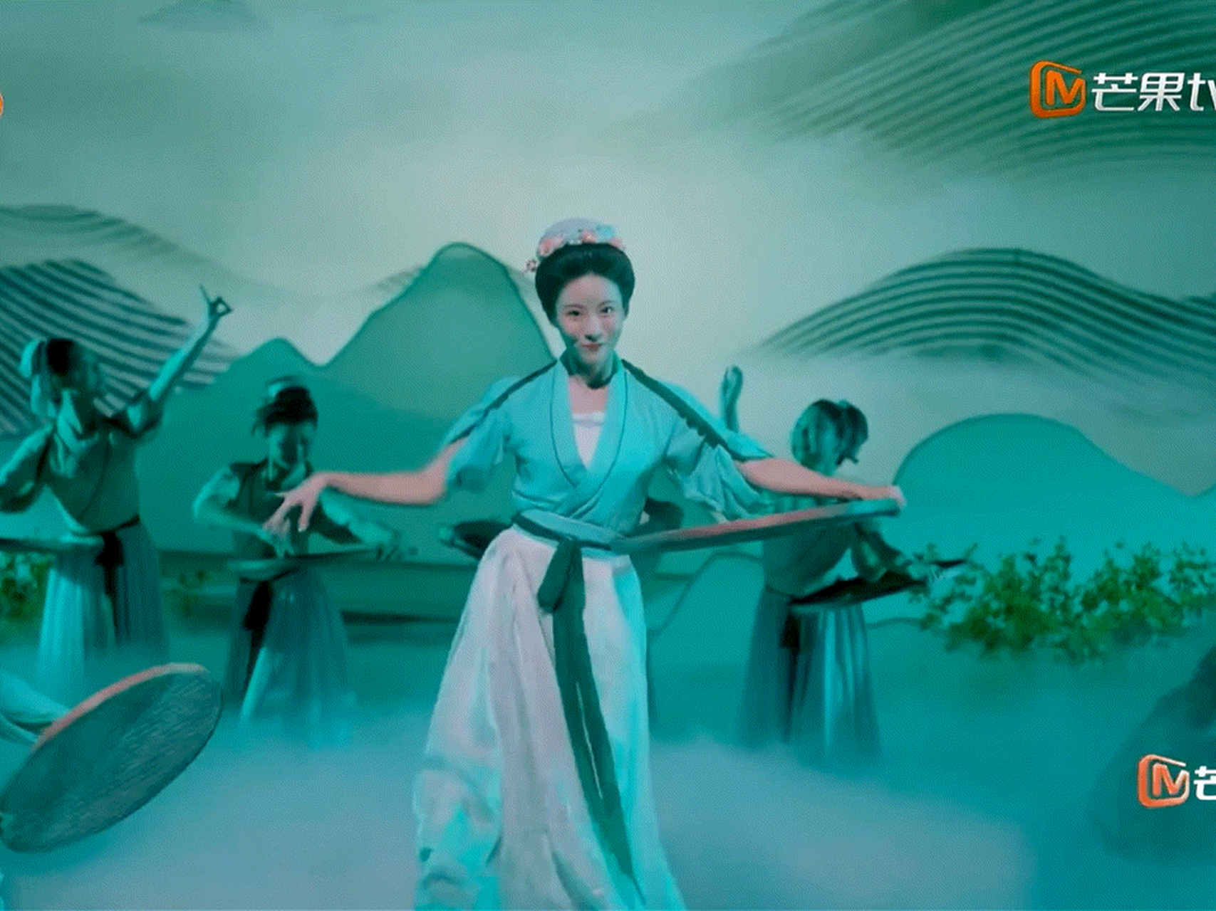 美好年华研习社#孙芮跳采茶舞好美,这样的节目也好有意义,认识了采茶