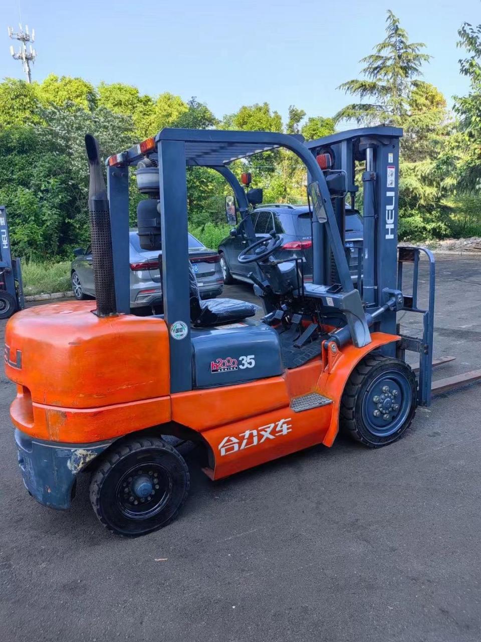 到家一台精品车况合力3.5吨燃油叉车.高配版自动挡,实心轮胎.
