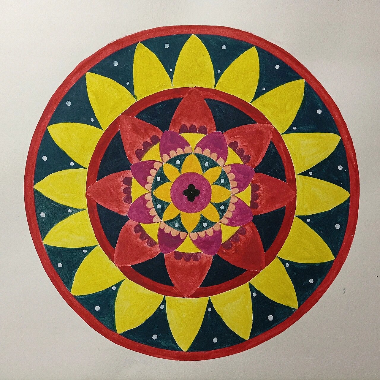 适合纹样 水粉画