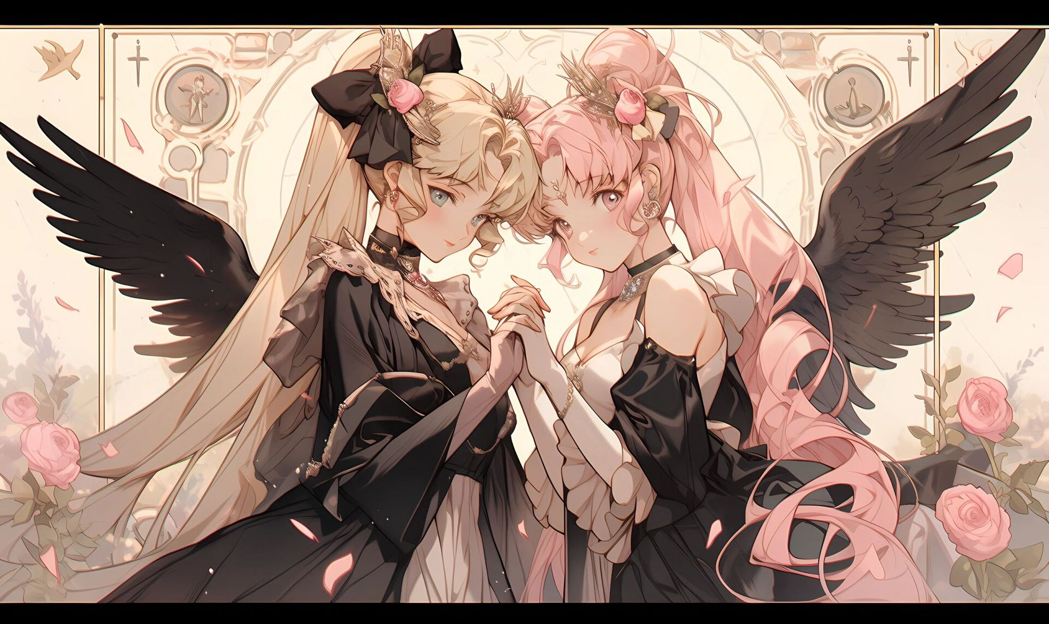 电脑壁纸|美少女战士|黑翼双生  三联7715取图