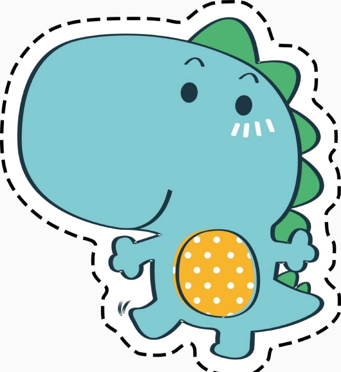 幼儿手工区|卡通小恐龙剪纸 家有恐龙迷03的小朋友看过来 ～ 一组超