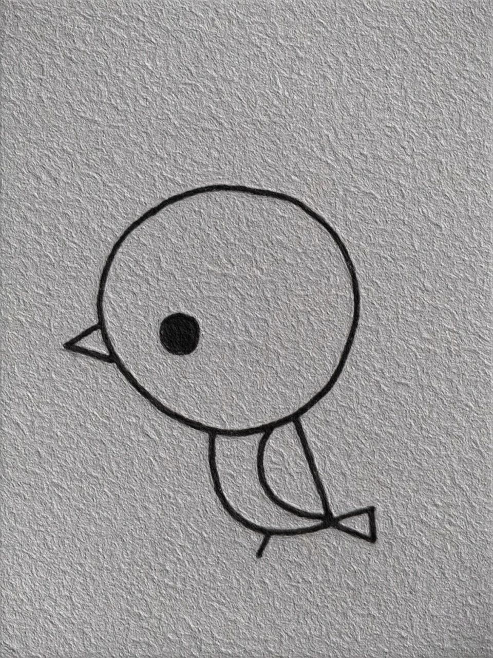 小鸟简笔画教程