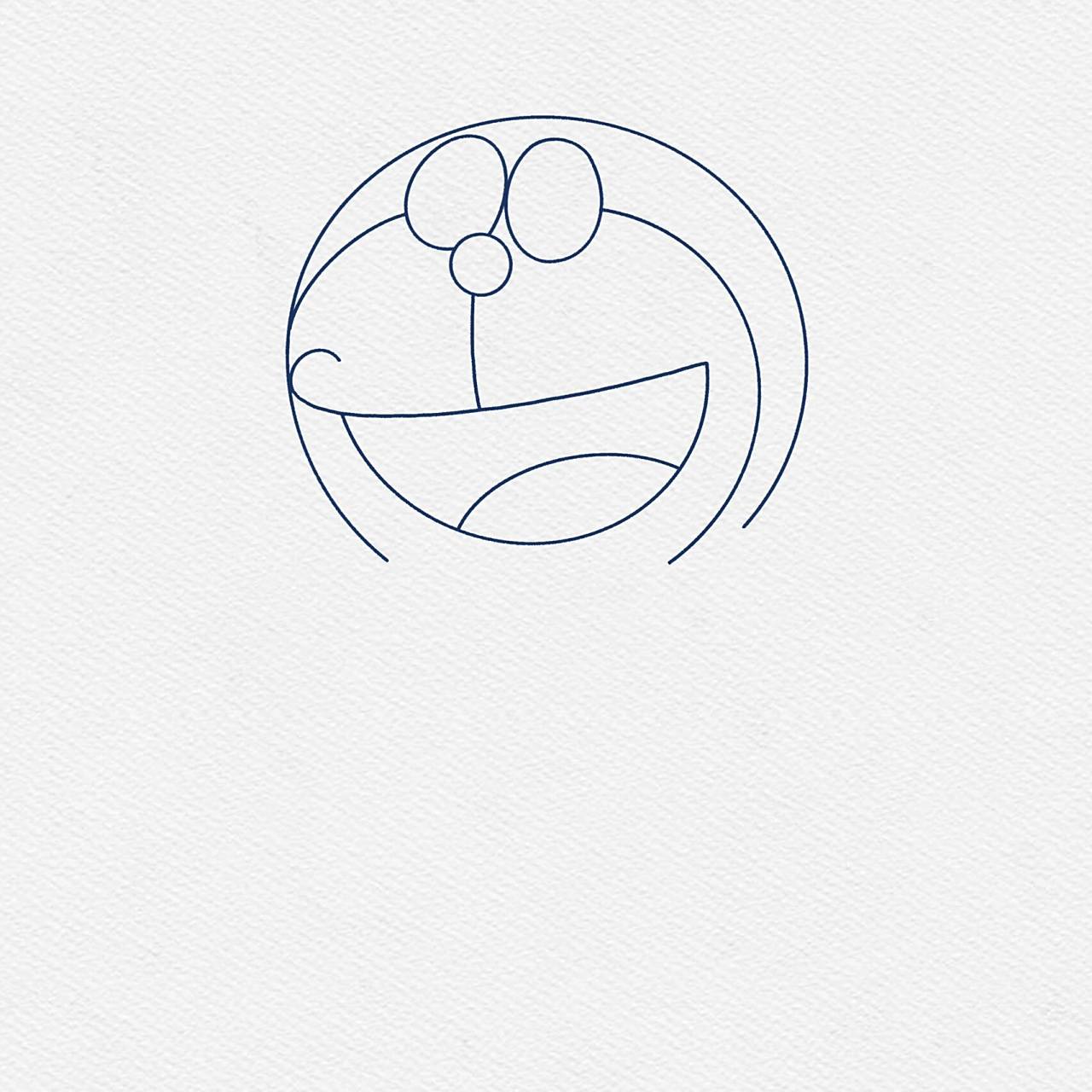 叮当猫简笔画教程