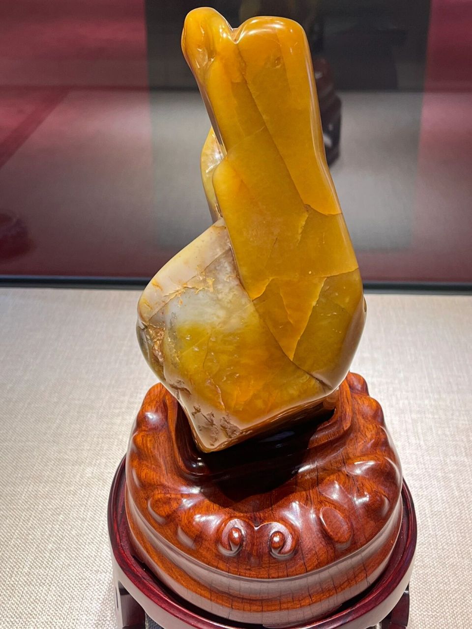 世上最贵的一块寿山田黄石           荣宝斋的镇馆之宝"田黄王"是