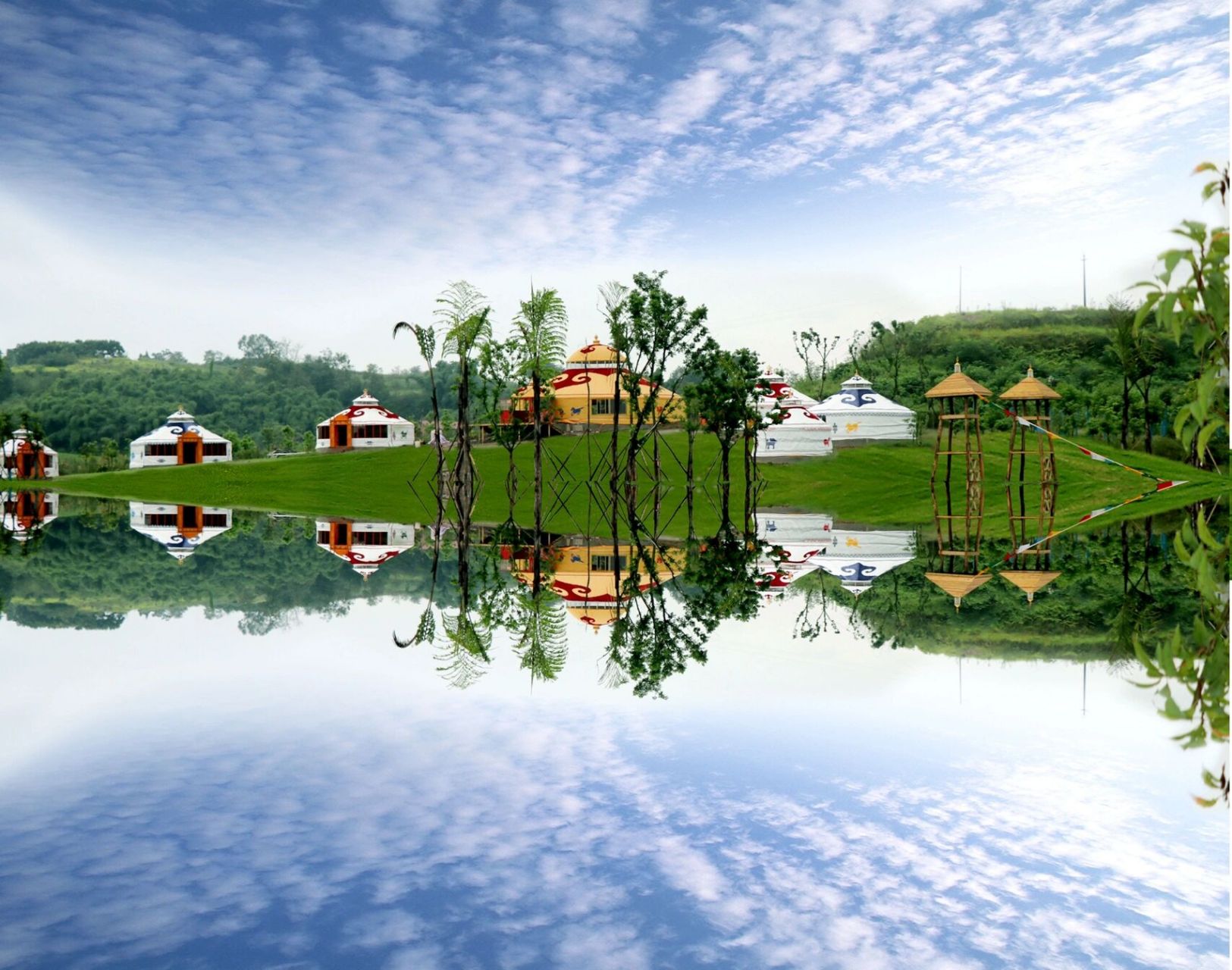 蒙古太远,来内江市中区川南大草原