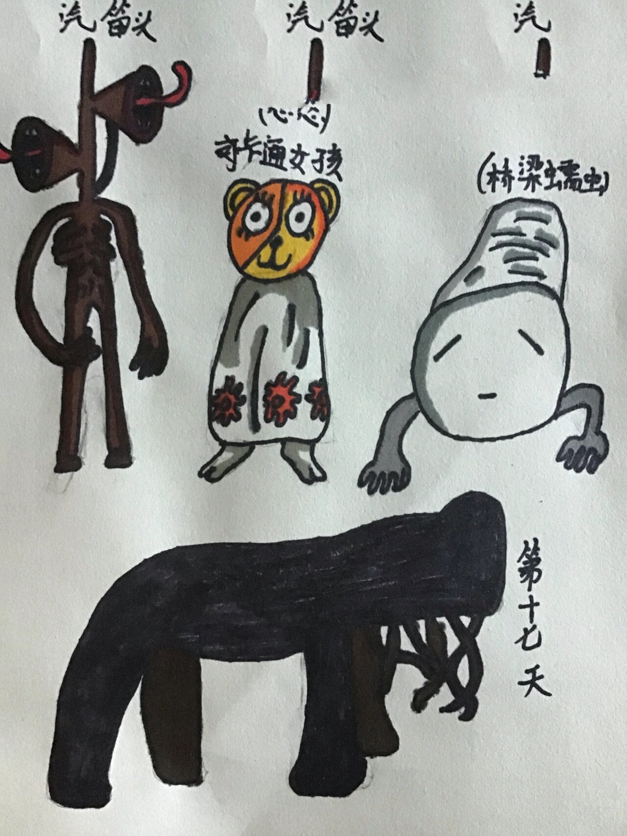 [都市传说系列]汽笛头 卡通女孩(悠悠)桥梁蠕虫 第17天