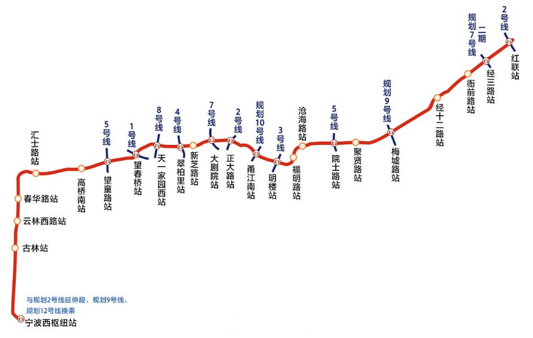 北仑地铁6号线规划图图片