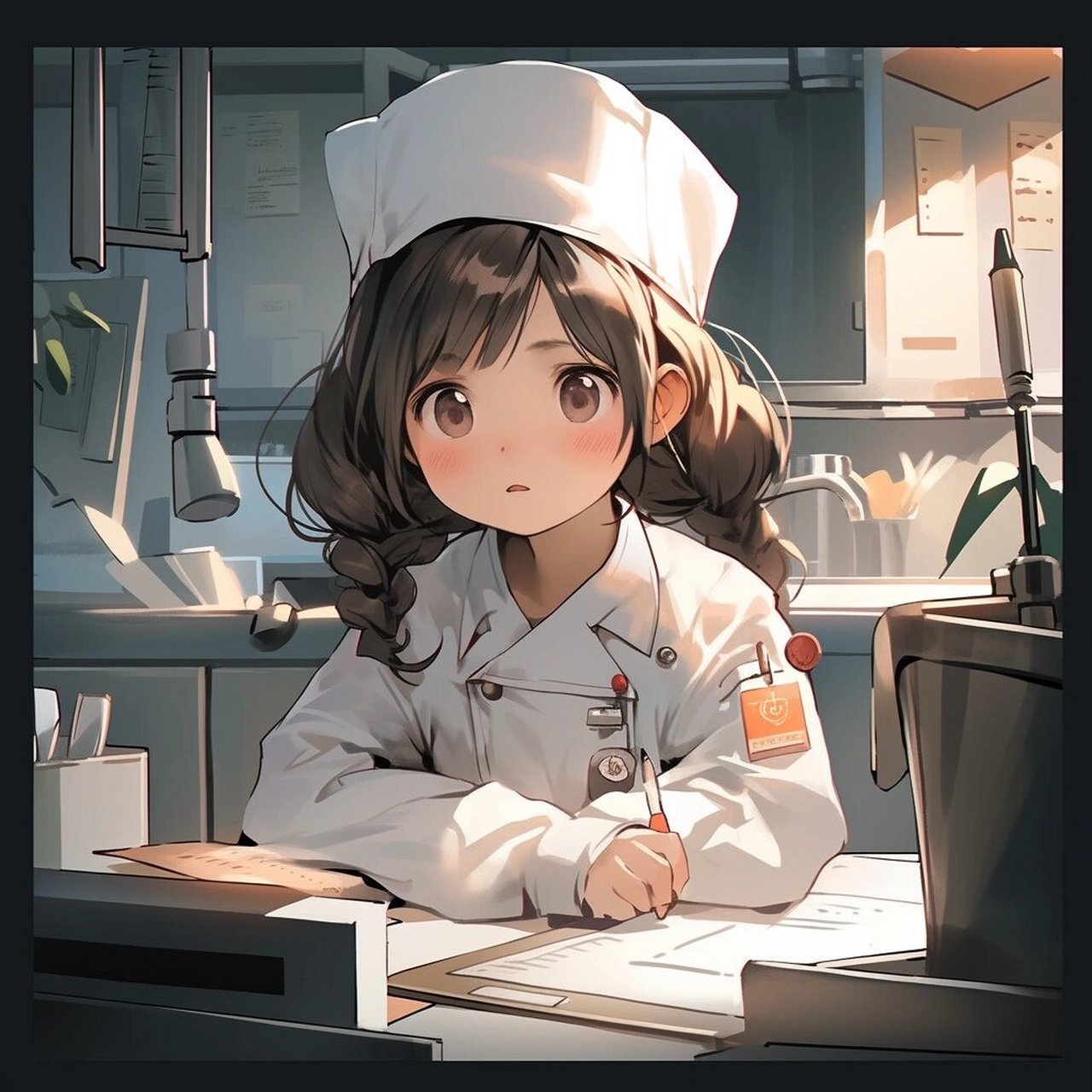 可爱女医生头像 来啊,该换头像了