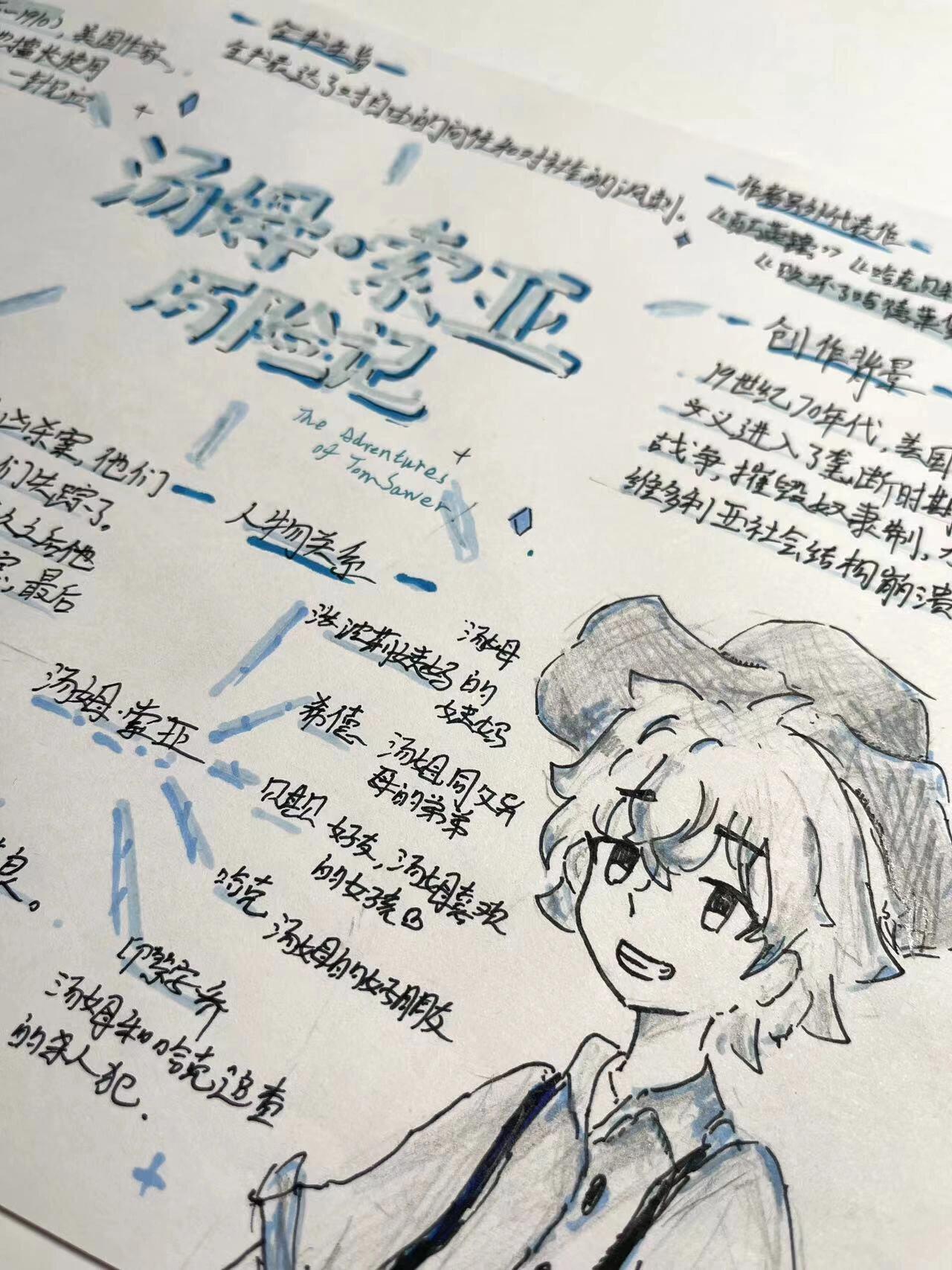 汤姆索亚历险记思维导图… 希望能帮到你们