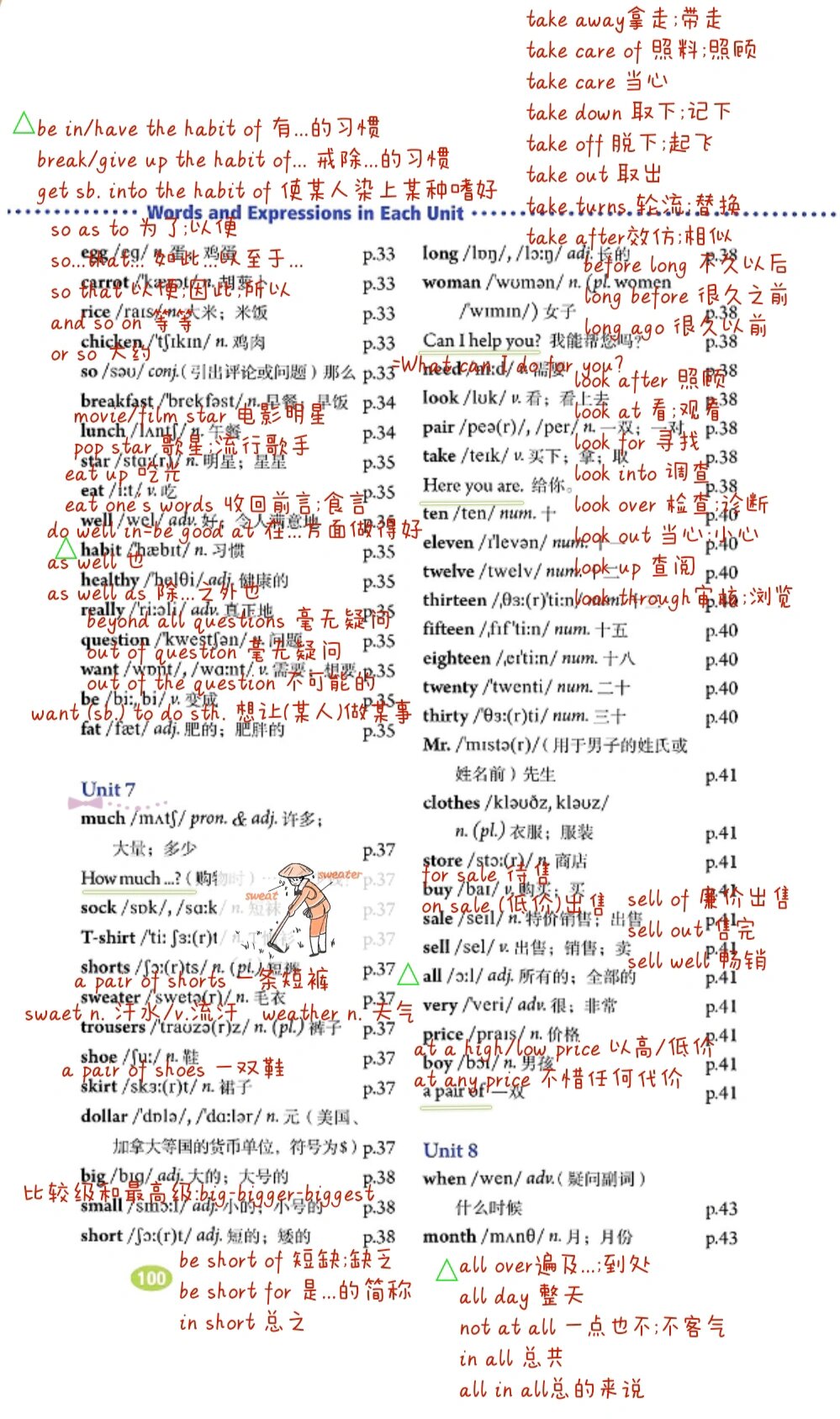 人教版英语七年级上册unit7