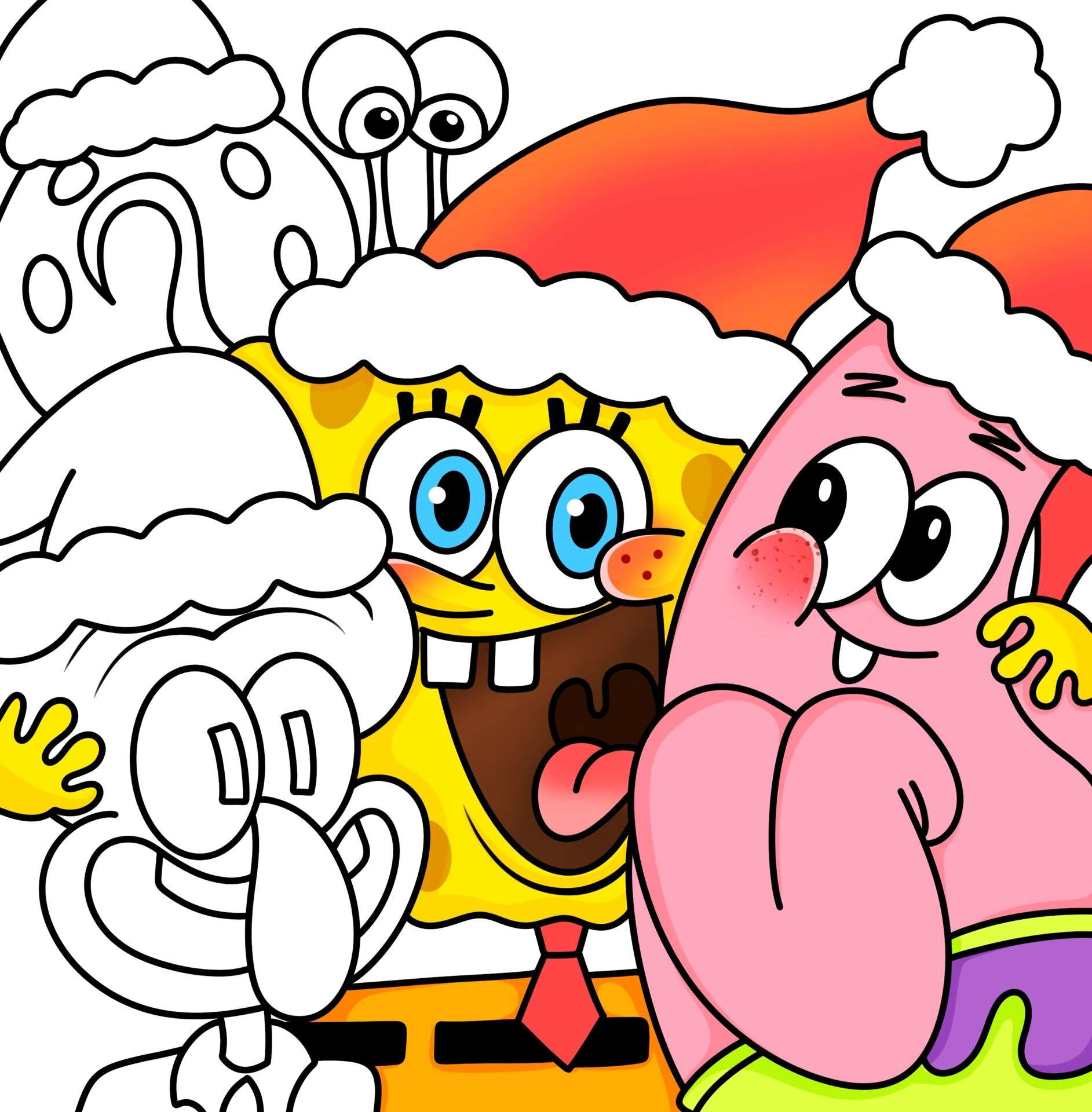 卡通简笔画|海绵宝宝