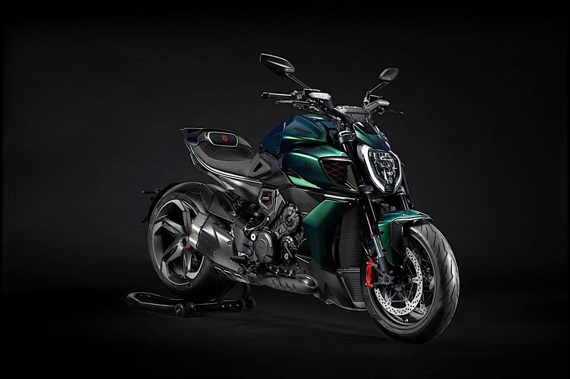 悬挂着宾利标志的摩托车——杜卡迪diavel宾利限量版,仅打造500 50辆