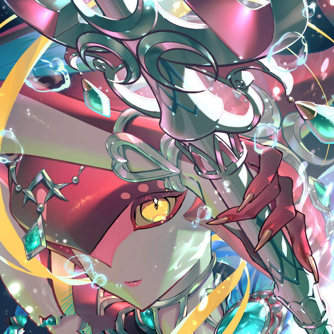 米法 一年前画的草稿.当时想象的上色不是这样的.