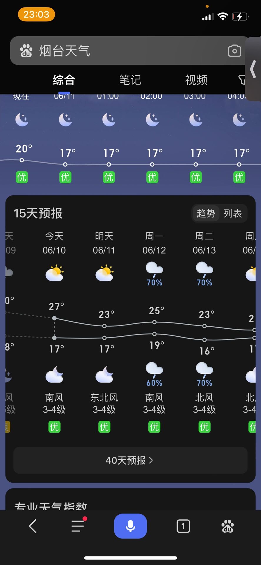 烟台天气预报最新 15天图片