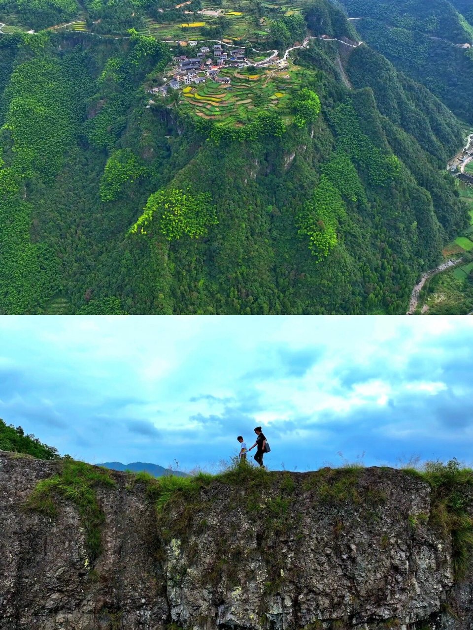 磐安悬崖绝壁上的村落,网红悬崖村 导航到,磐安悬崖村,直达村子,中途