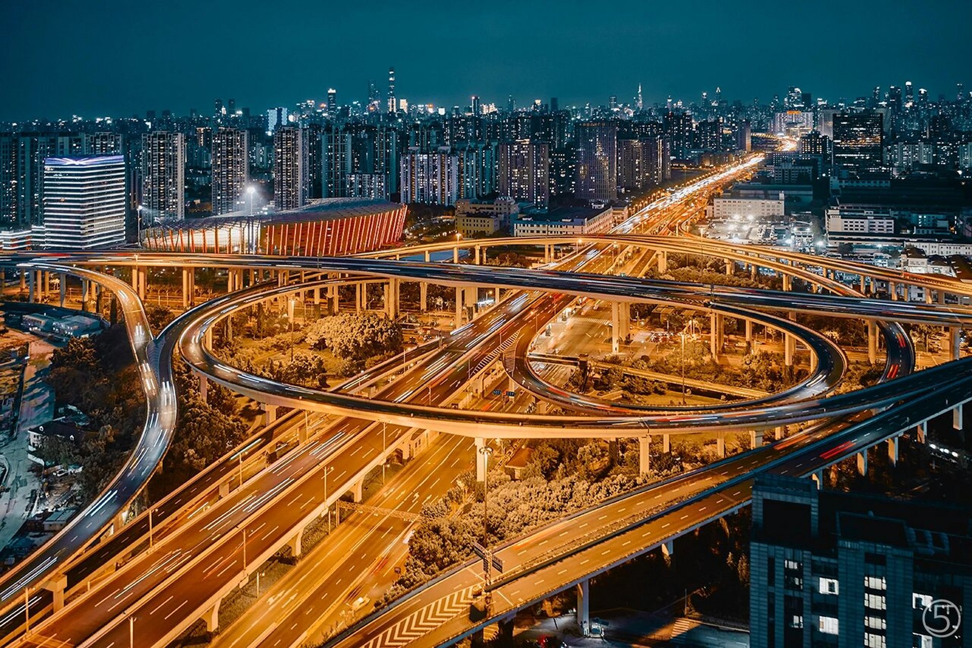 上海南浦大桥立交桥图片