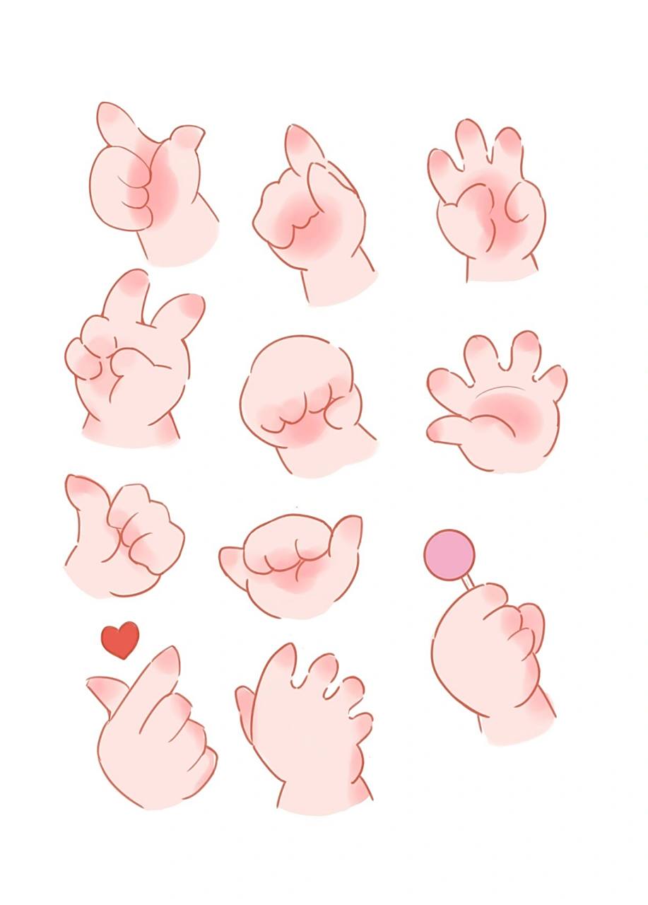 q版的手如何画?