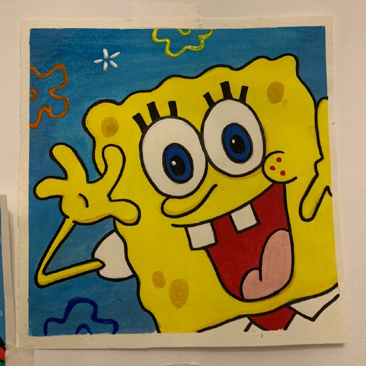 解锁一张海绵宝宝|线稿|过程|简笔画