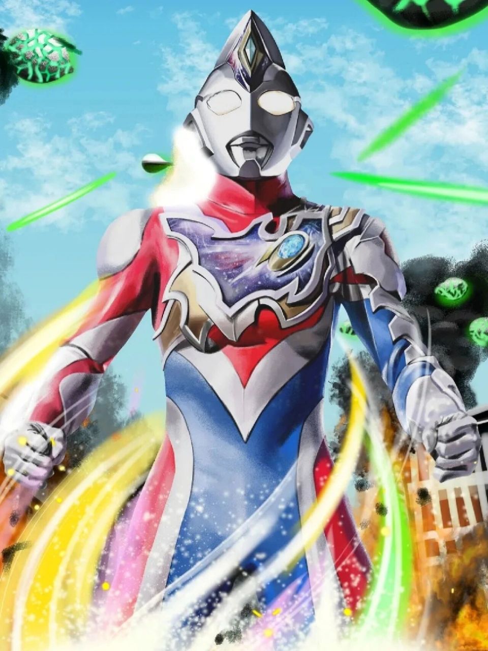 奥特曼壁纸高清:德凯奥特曼