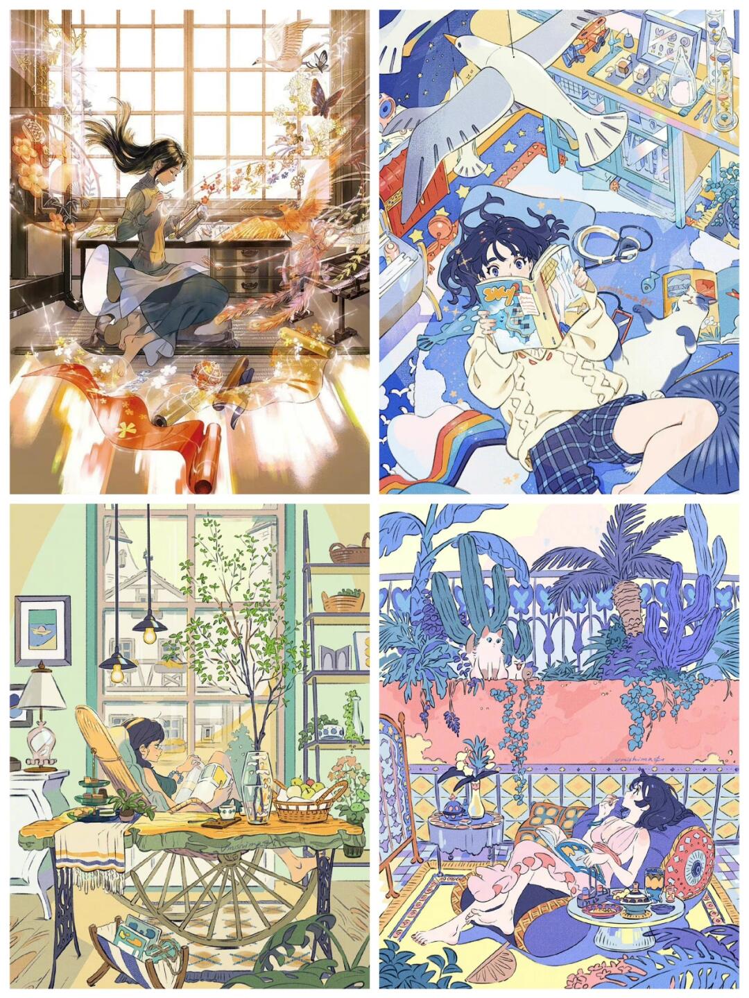 526期插画风格审美积累画师:海島千本 ​​