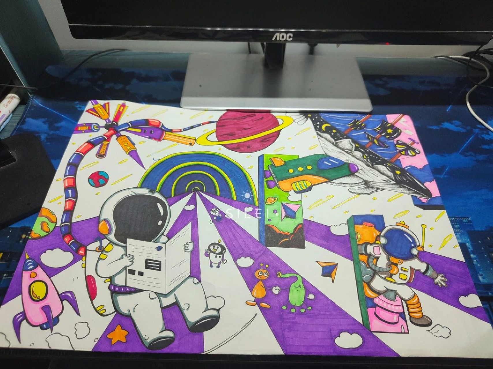 a3科幻画 借鉴 原创