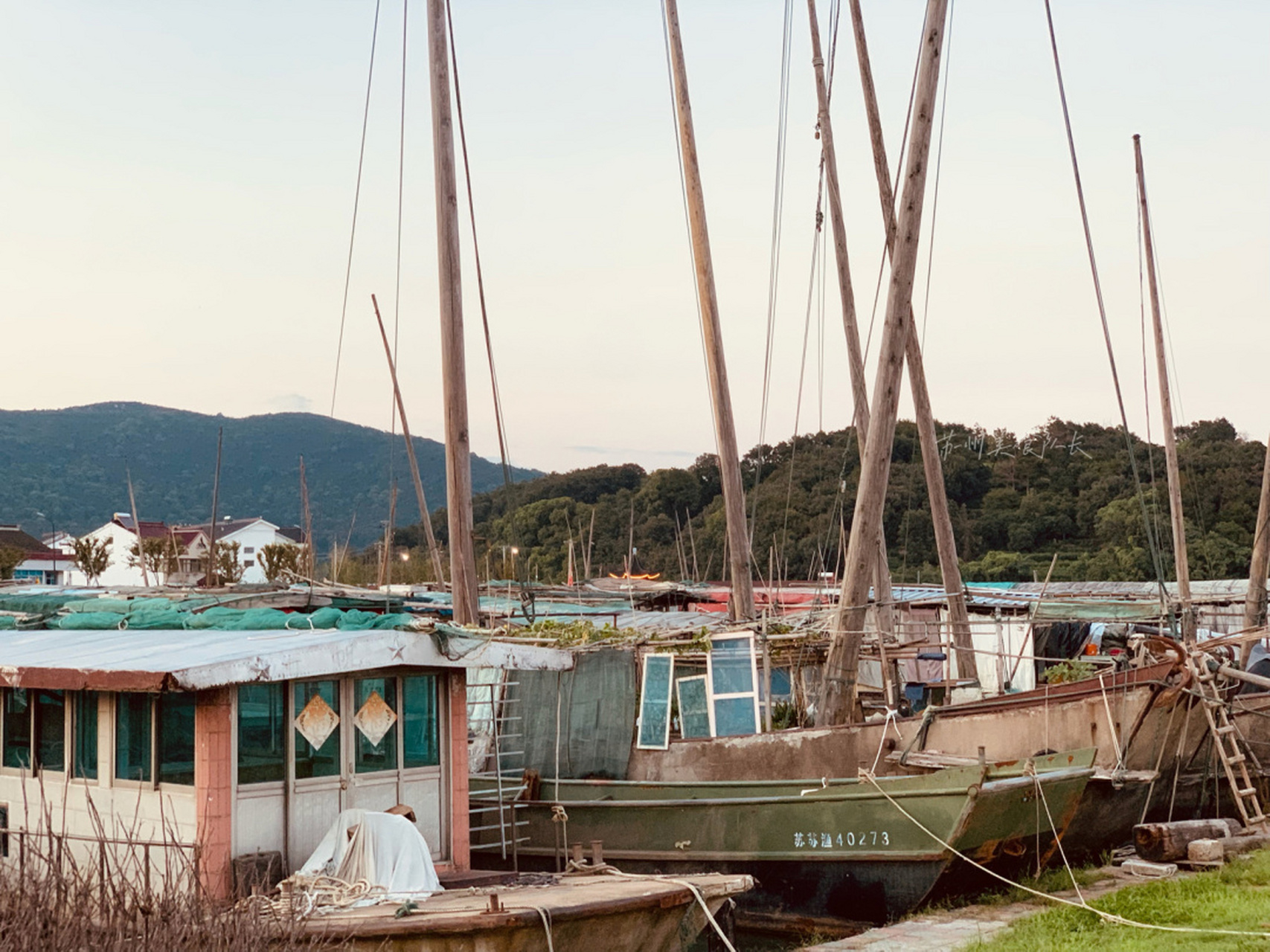 苏州|打卡苏州最后一个小渔村:太湖渔港村 秋高气爽,正是来太湖边游玩