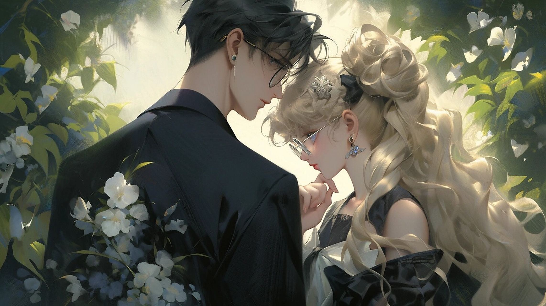 夏花情侣-4k高清壁纸 横版壁纸,4k超高清～ 磕一组美战夏日约会小浪漫