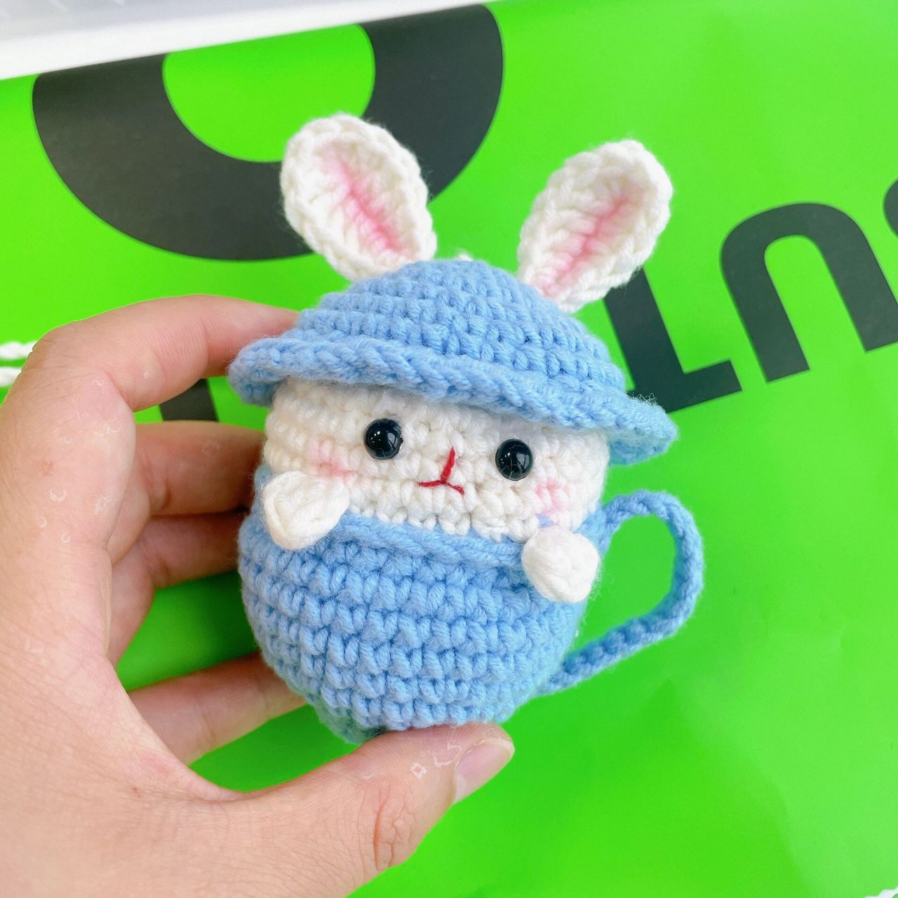 钩织00茶杯兔蛋套蛋袋(附图解) 金主的新叫法蛋笼子98 	 图解来自