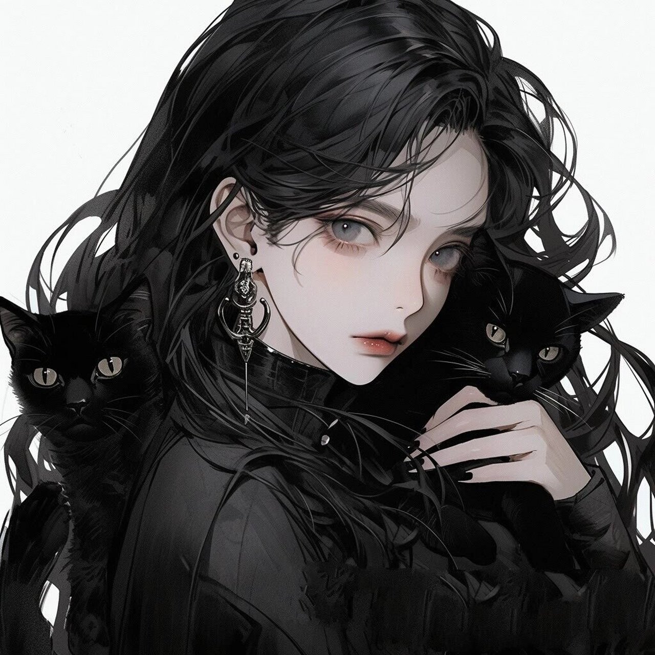 黑暗御姐风|财阀大小姐女神头像 小东西,挺有能耐的,挑战姐姐的底线