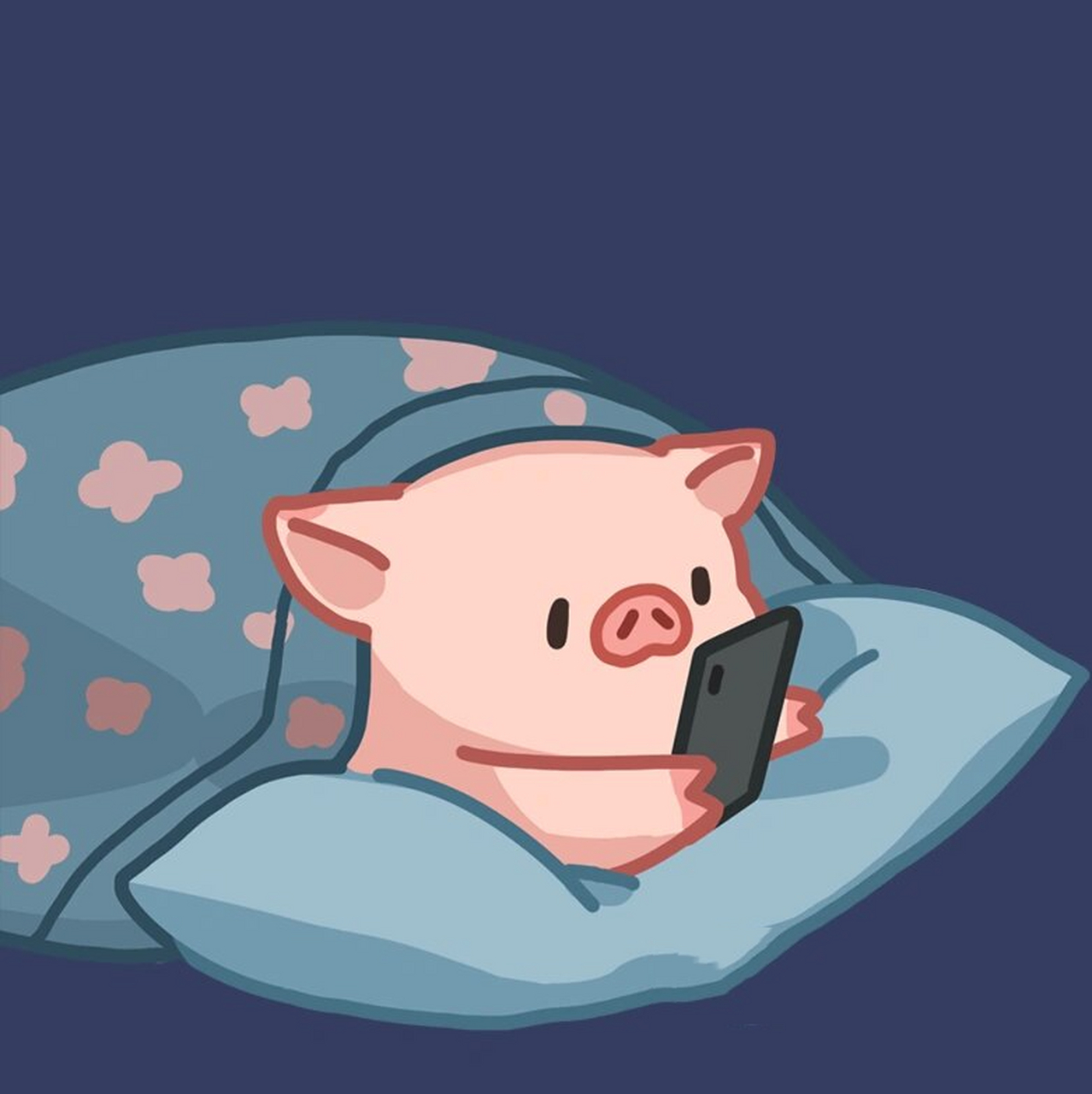 情侣头像|老公猪老婆猪睡觉前要玩会儿手机 各位猪猪们睡前玩手机会不