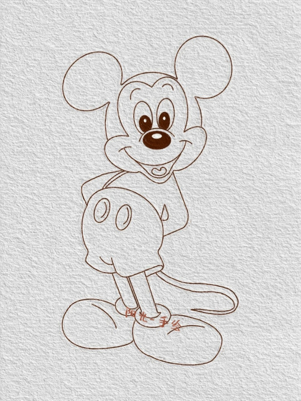 简笔画米老鼠怎么画图片