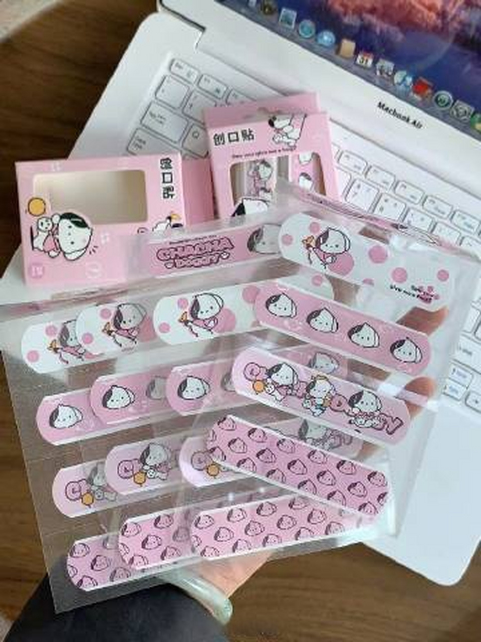 9 卡通创可贴止血贴可爱高颜值止血创口贴可爱防水透气帕恰狗ok蹦