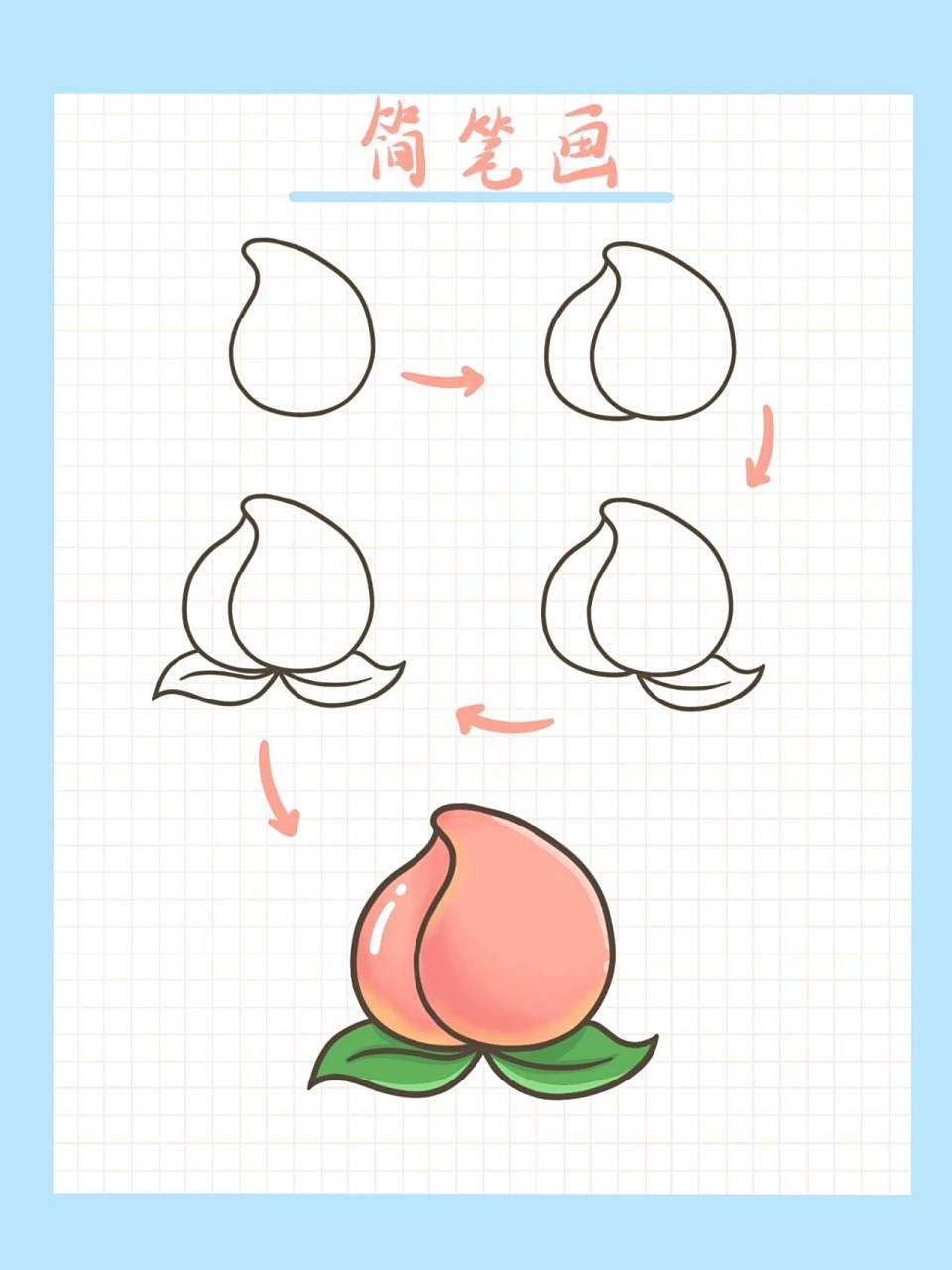 桃子简笔画