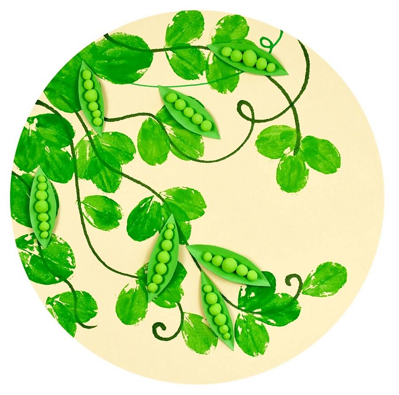 儿童画教程|鼓鼓的豌豆荚 【教学重难点】 98 ①观察豌豆的藤,叶,花