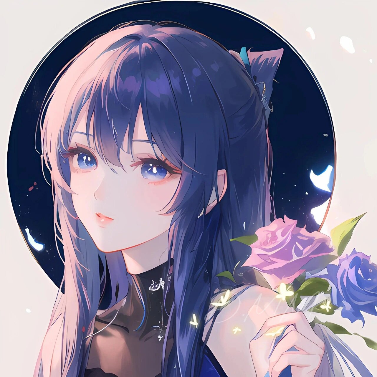 又美又飒的蓝玫瑰97二次元壁纸头像分享 欢迎留言