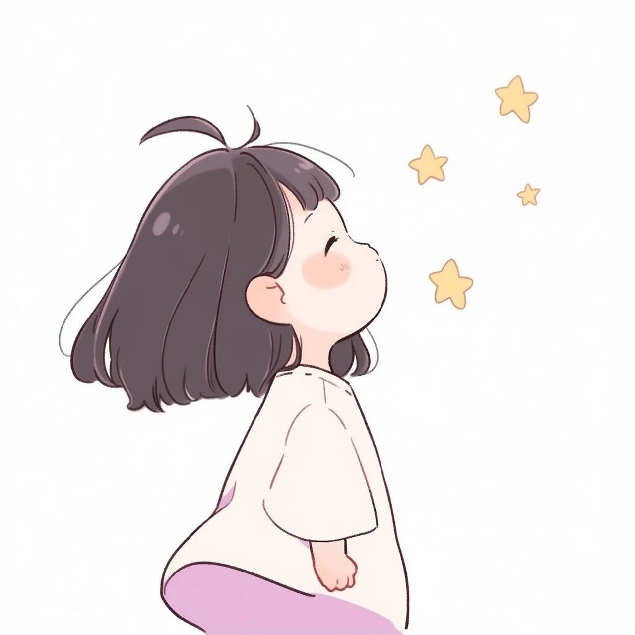 看星星的女孩头像