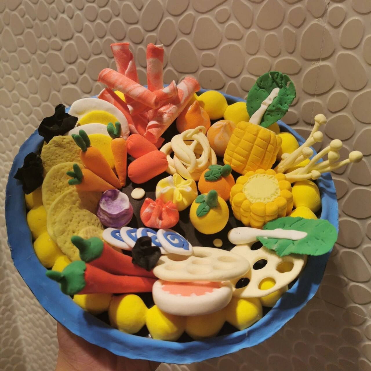 超轻黏土火锅食材(附教程) 历经7天 终于完工