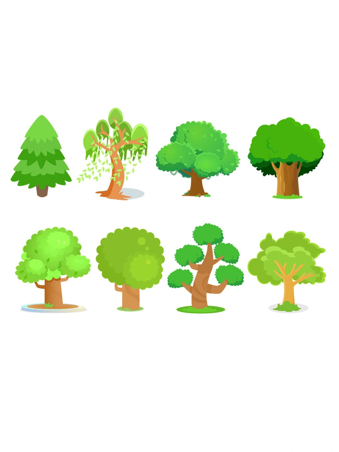 这些素材真的是太好看了,每一棵树都有自己独特的风格和特点,绝对能让