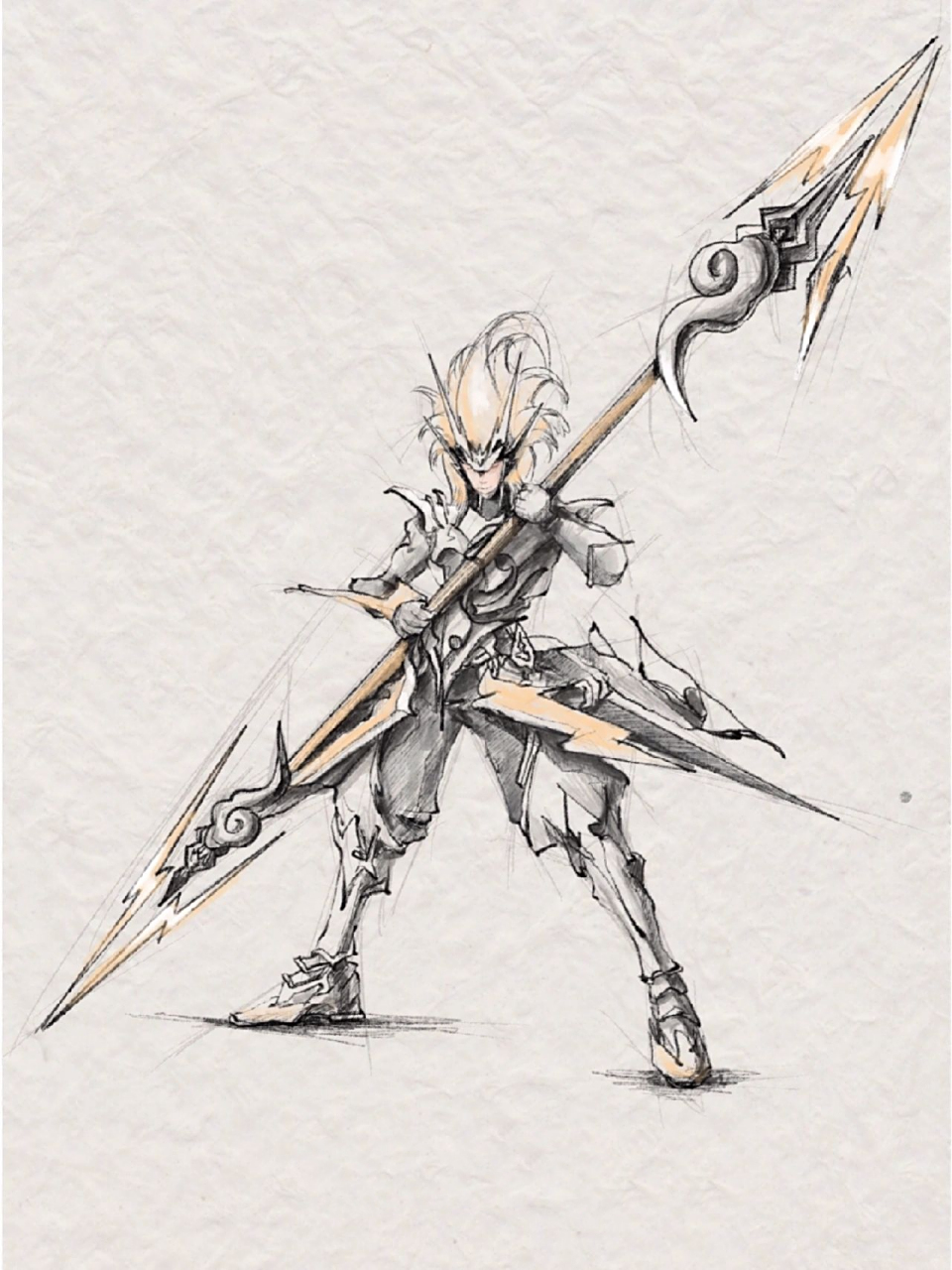 每日速写 王者荣耀 五虎上将 马超 每日速写 王者荣耀 五虎上将 马超