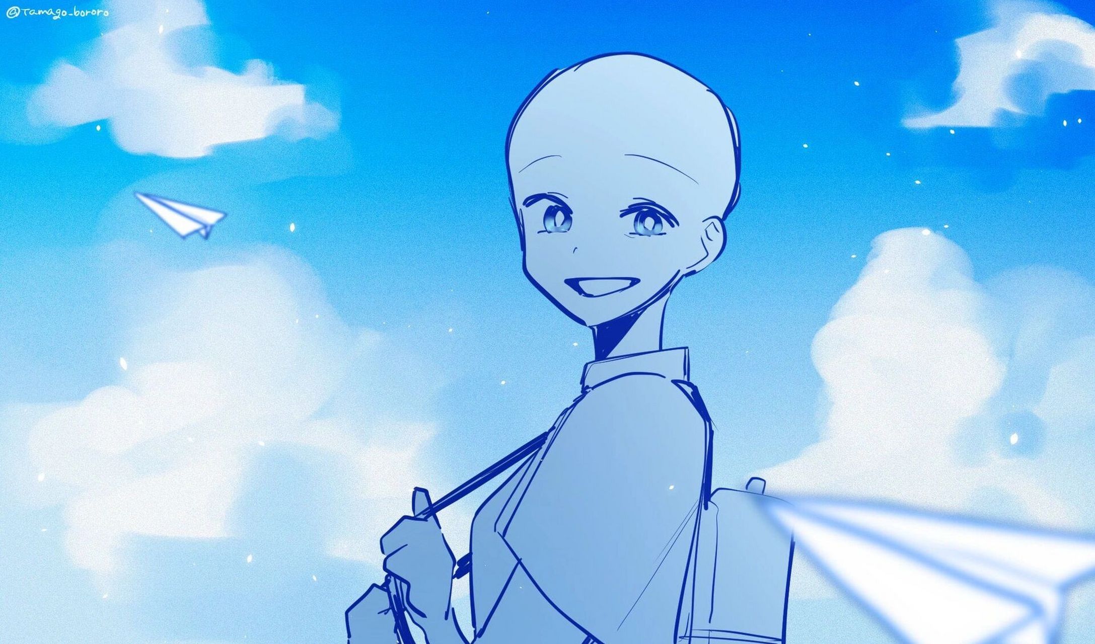 双人互动绘画模板素材    #      	 图源水印